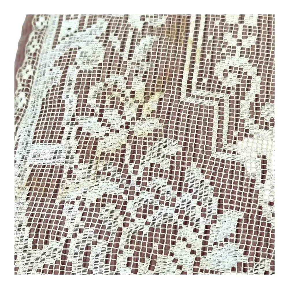 Vintage Lace Floral Velvet Back Doily throw pillow cottage core granny shabb 13